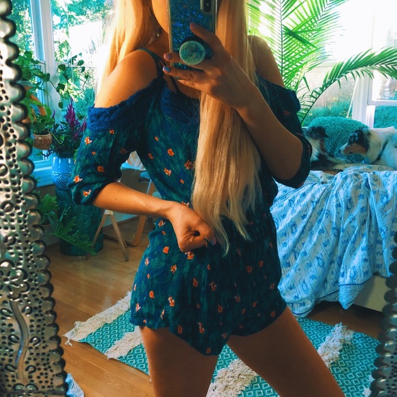 Pants - forest green gemini romper 🌿